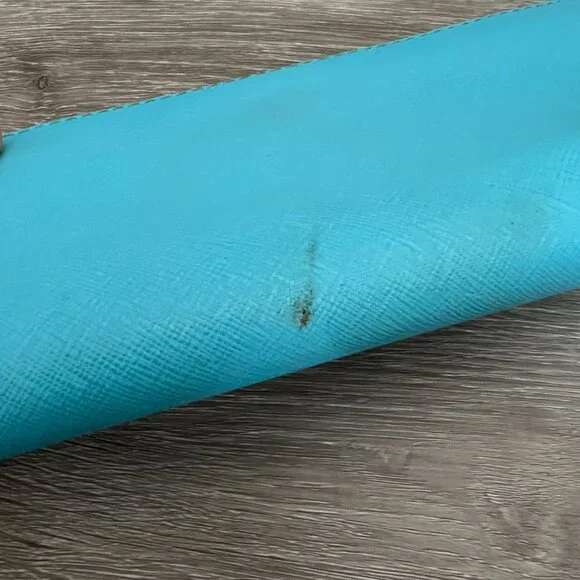 Michael Kors Jet Set Large Continental Zip Around Wallet Teal - Picture 3 of 5